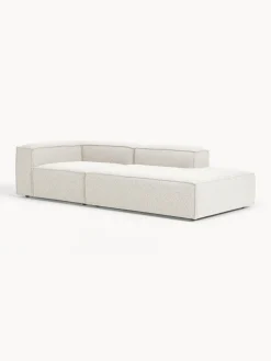 Chaise loungue componibile in bouclé Lennon