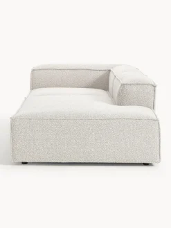 Chaise loungue componibile in bouclé Lennon