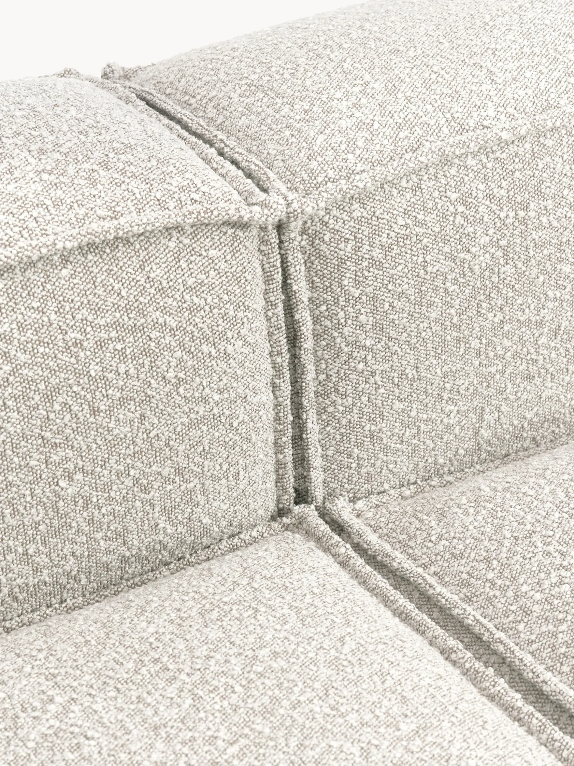 Chaise loungue componibile in bouclé Lennon
