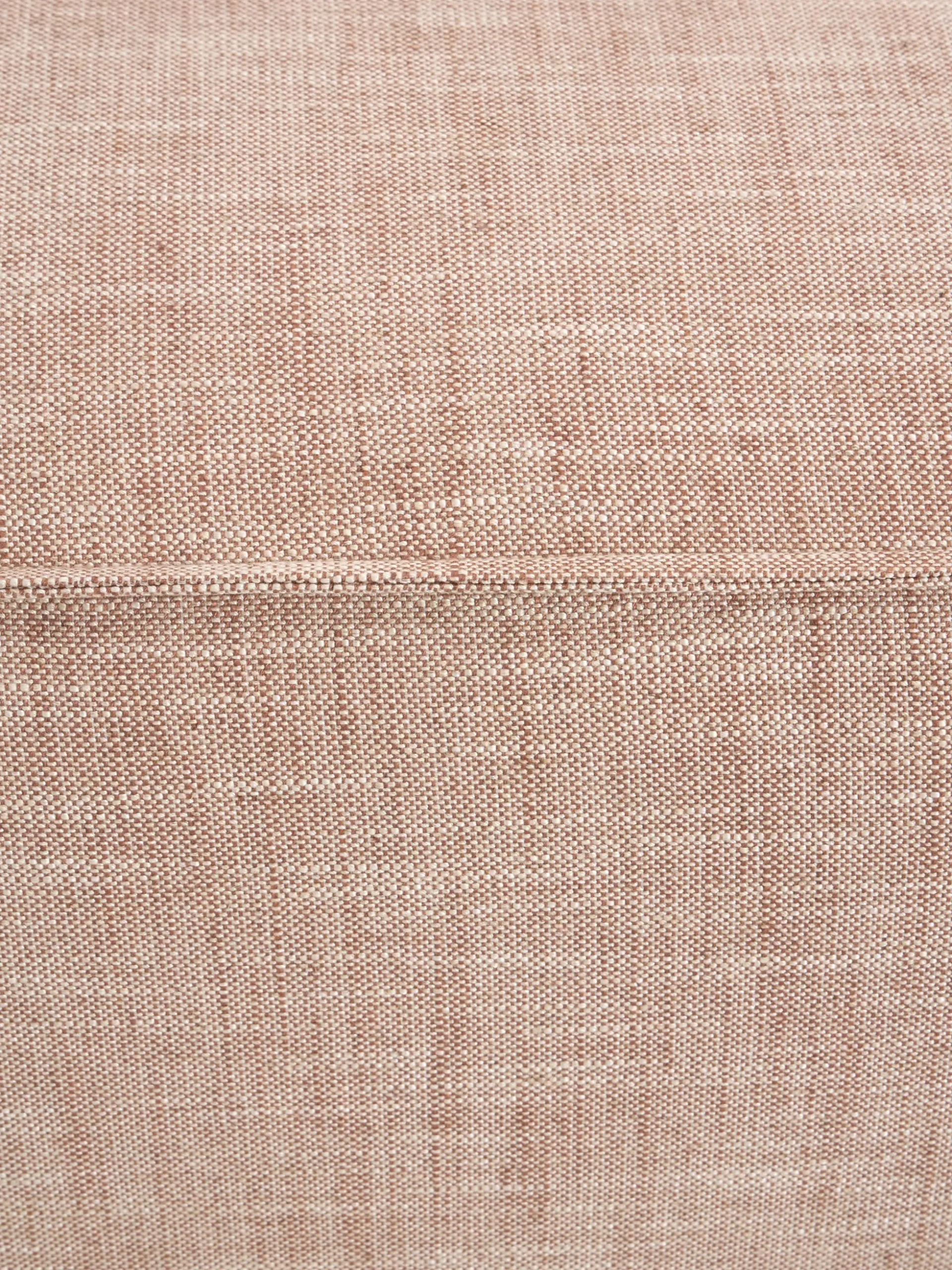 Chaise loungue componibile in misto lino Lennon