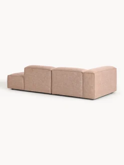 Chaise loungue componibile in misto lino Lennon