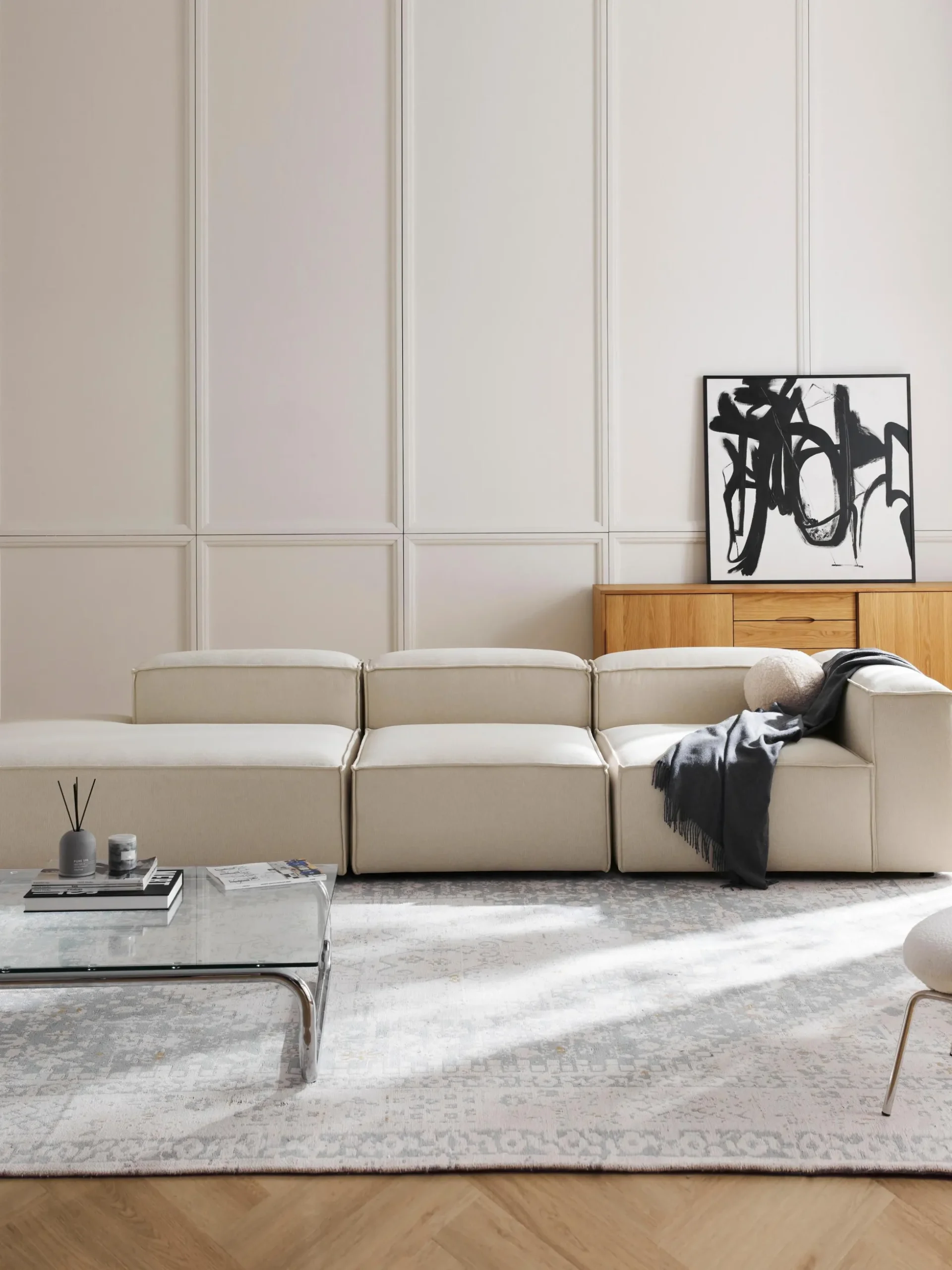 Chaise loungue XL componibile Lennon