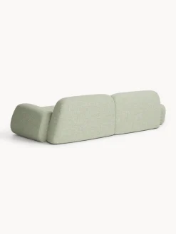 Chaise componibile 3 posti in bouclé Wolke