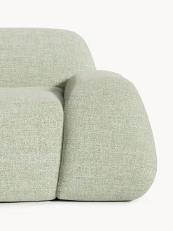 Chaise componibile 3 posti in bouclé Wolke
