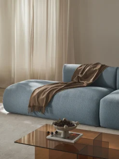 Chaise longue componibile in bouclé Sofia
