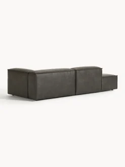 Chaise longue componibile in pelle Lennon