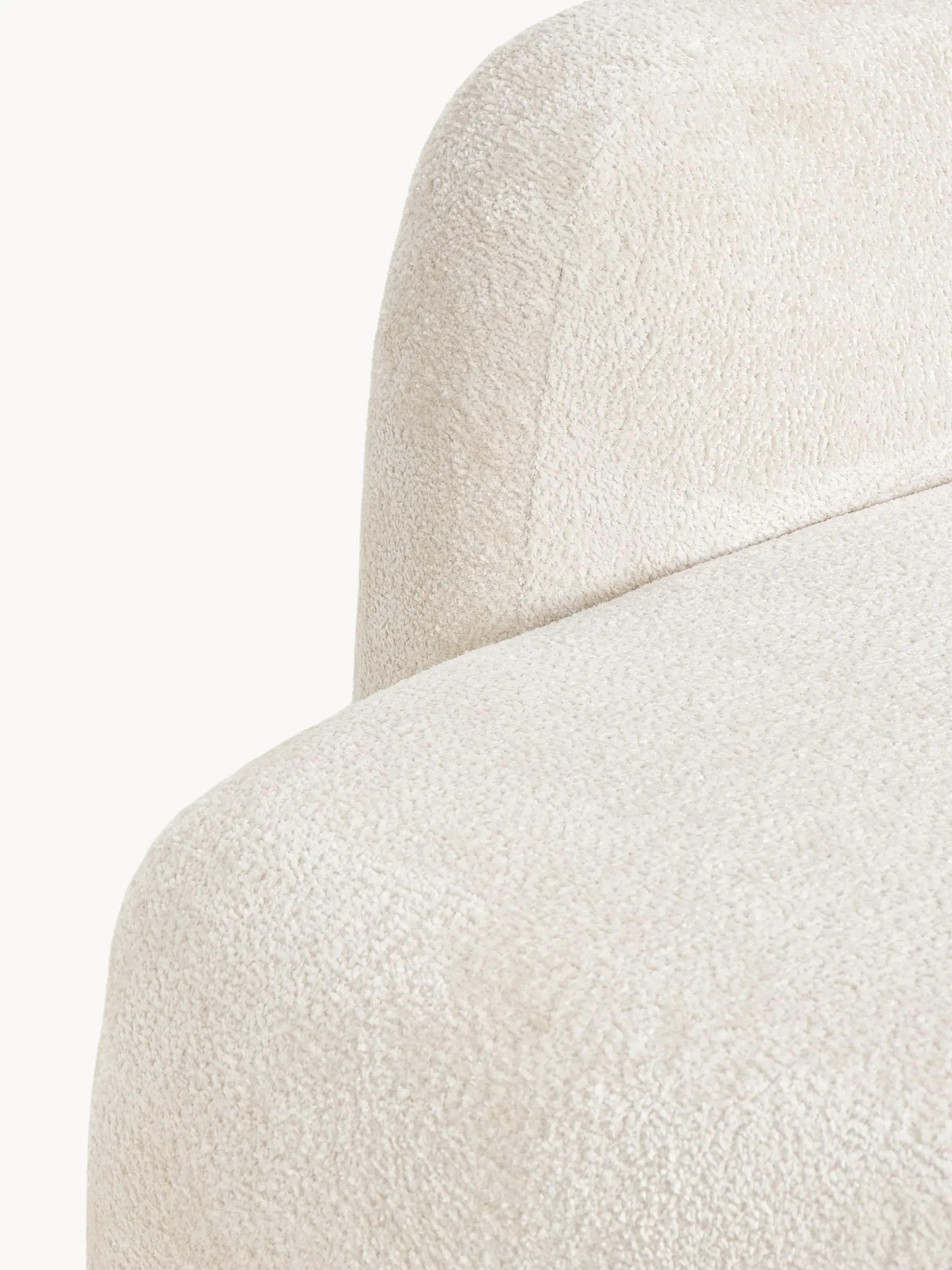 Chaise longue componibile 3 posti in teddy bouclé Wolke