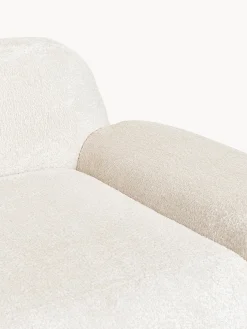 Chaise longue componibile 3 posti in teddy bouclé Wolke