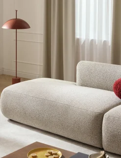 Chaise longue componibile 2 posti in bouclé Sofia
