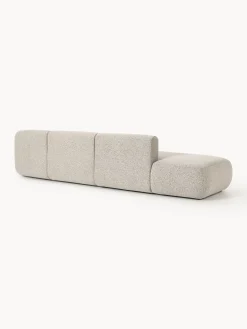 Chaise longue componibile 2 posti in bouclé Sofia