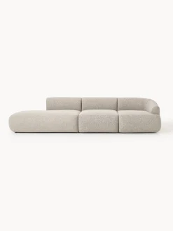 Chaise longue componibile 2 posti in bouclé Sofia