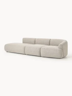 Chaise longue componibile 2 posti in bouclé Sofia
