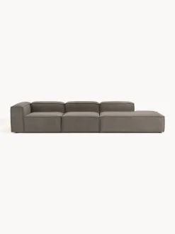 Chaise longue componibile XL in bouclé Lennon