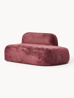 Chaise longue in teddy bouclé Wolke