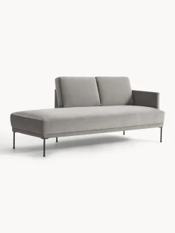 Chaise longue in velluto Fluente