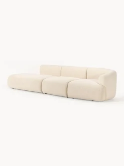 Chaise longue XL componibile in bouclé Sofia