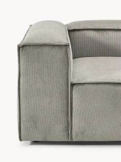 Chaise longue XL componibile in velluto a coste Lennon