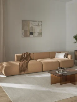 Chaise longue XL componibile in bouclé Sofia