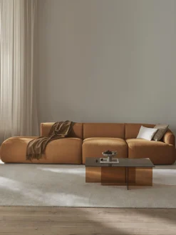 Chaise longue XL componibile in bouclé Sofia