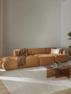 Chaise longue XL componibile in bouclé Sofia
