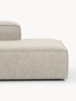 Chaise lounge componibile in misto lino Lennon