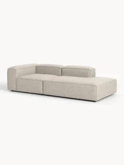 Chaise lounge componibile in misto lino Lennon