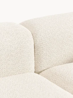 Chaise lounge componibile in teddy bouclé con poggiapiedi (sinistra/destra) Natalie