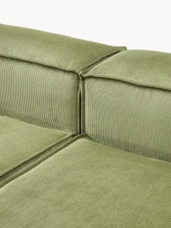 Chaise loungue componibile in velluto a coste Lennon