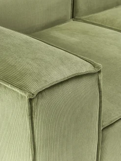 Chaise loungue componibile in velluto a coste Lennon