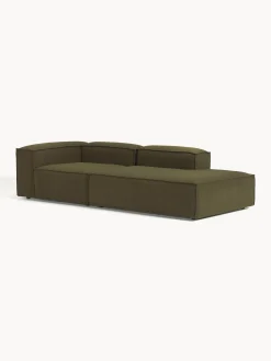 Chaise loungue componibile in bouclé Lennon
