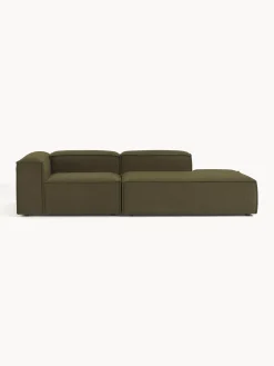 Chaise loungue componibile in bouclé Lennon
