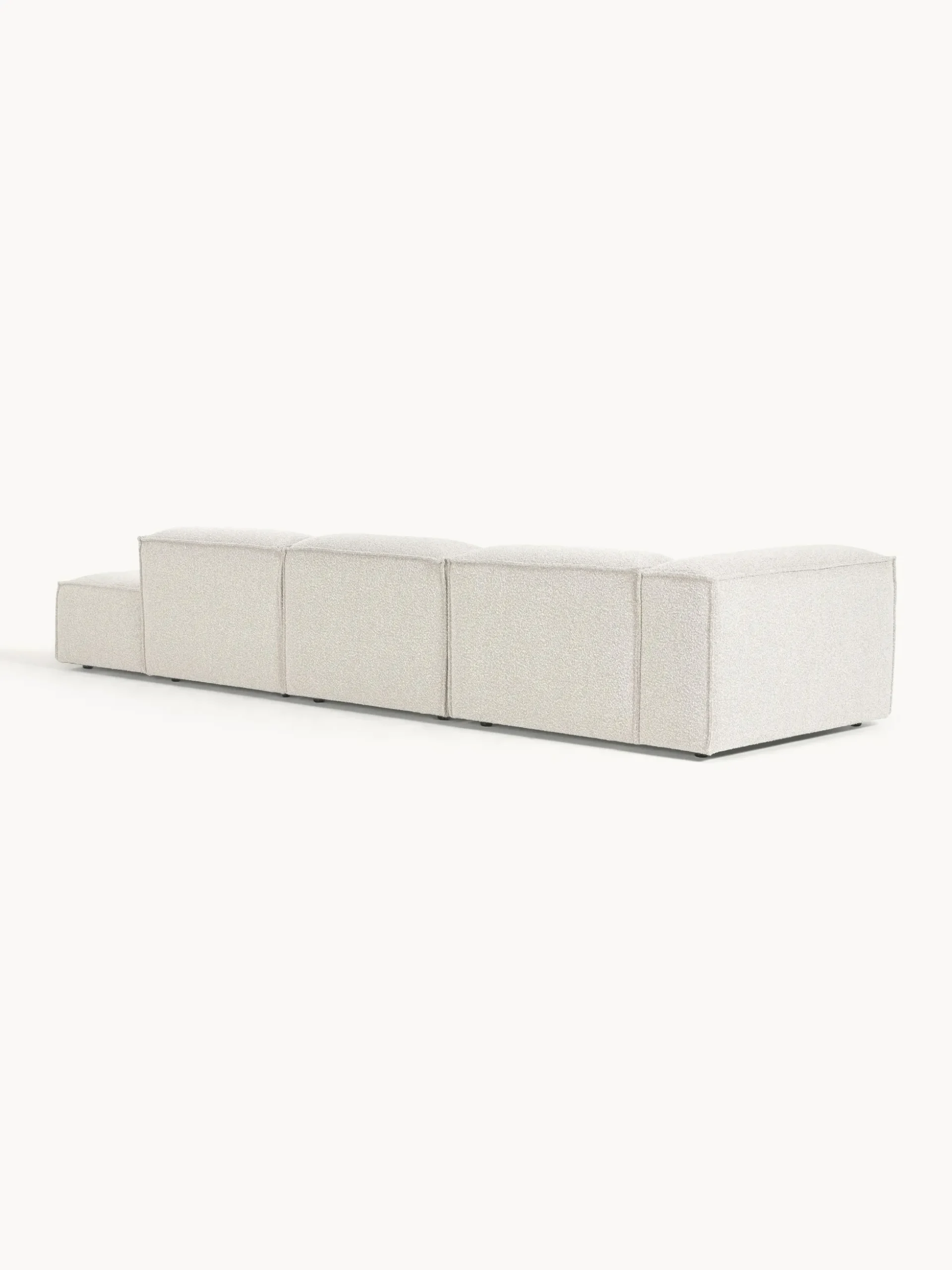 Chaise loungue componibile XL in bouclé Lennon