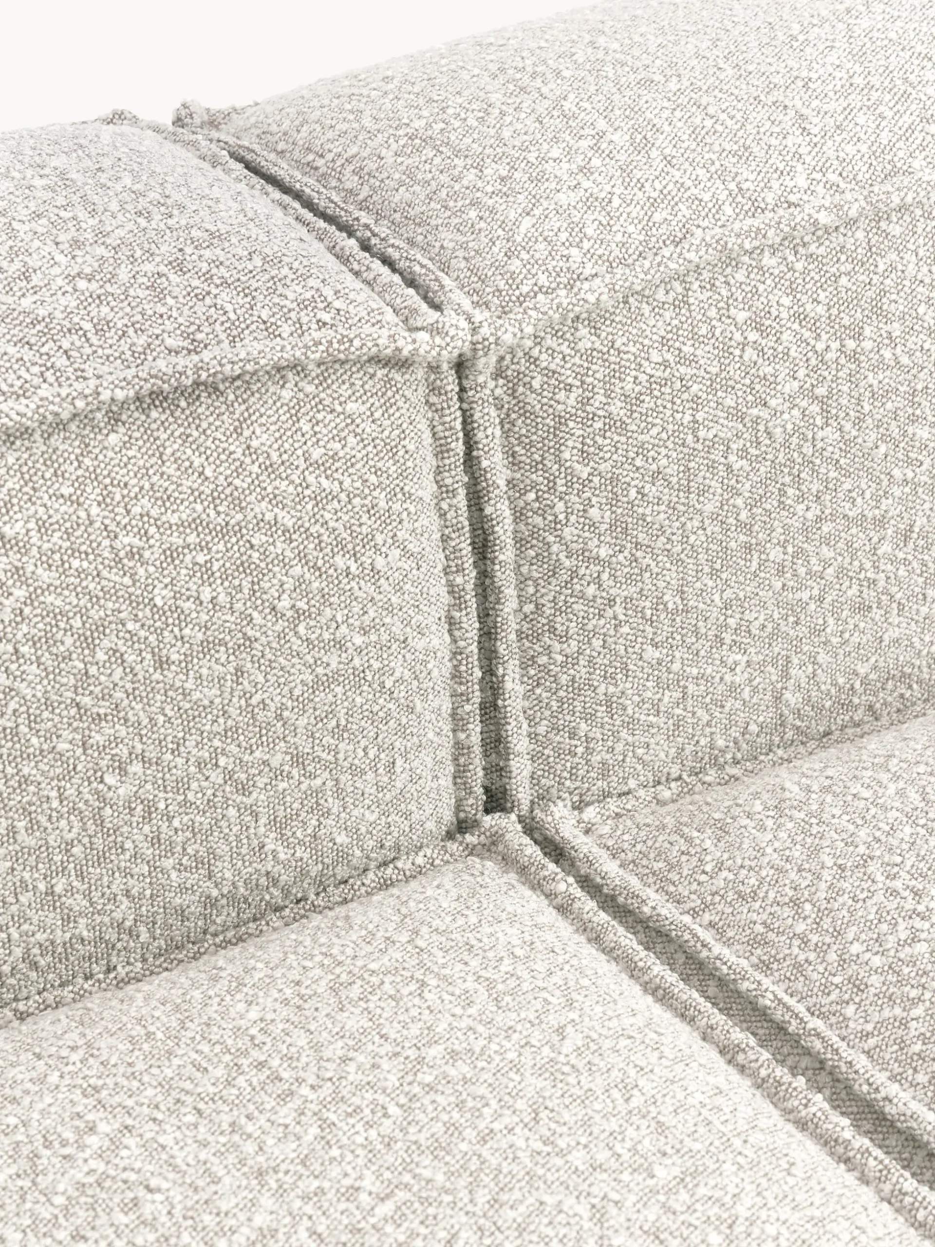 Chaise loungue componibile XL in bouclé Lennon