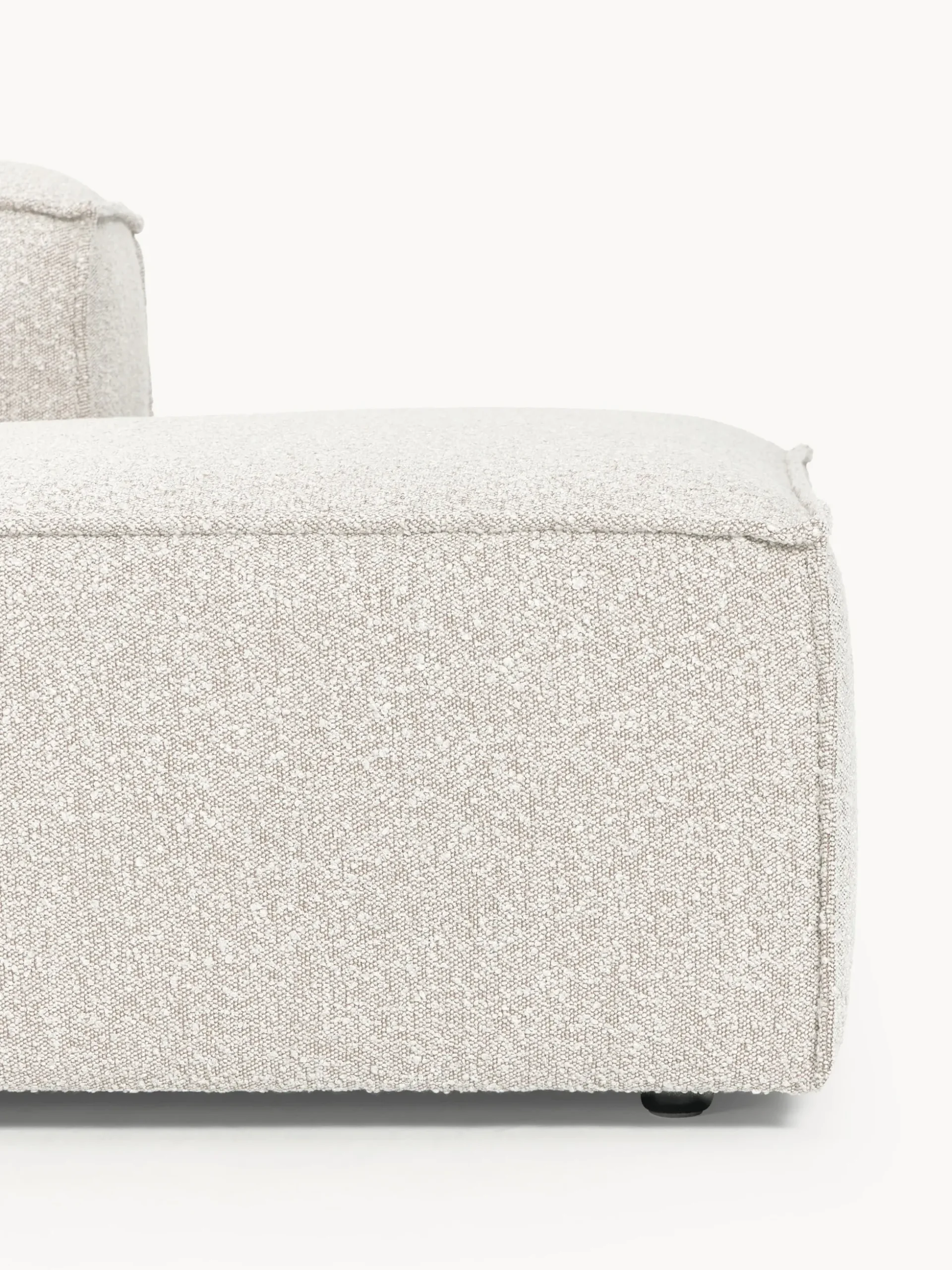 Chaise loungue componibile XL in bouclé Lennon