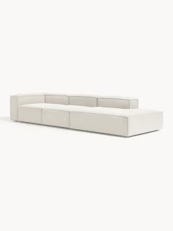 Chaise loungue componibile XL in bouclé Lennon