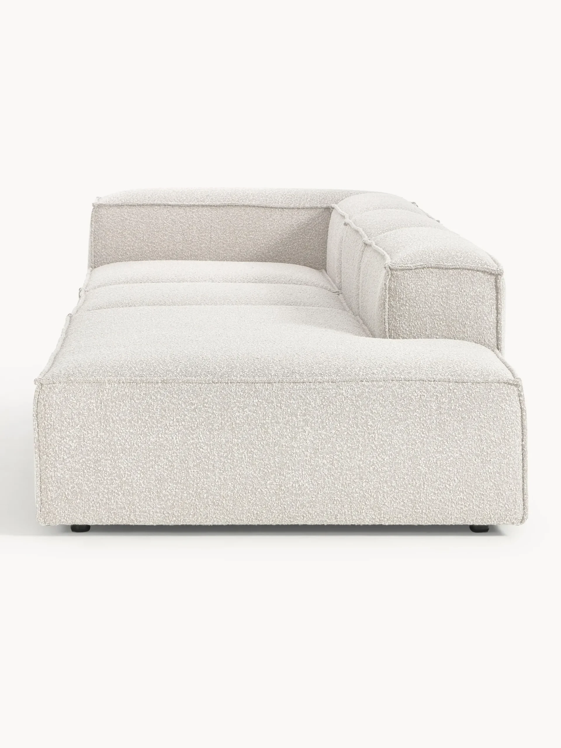 Chaise loungue componibile XL in bouclé Lennon