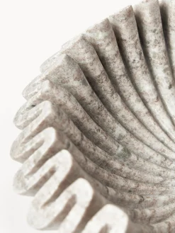 Ciotola decorativa fatta a mano in marmo Santorini, Ø 31 cm