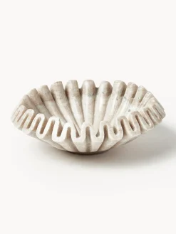 Ciotola decorativa fatta a mano in marmo Santorini, Ø 18 cm