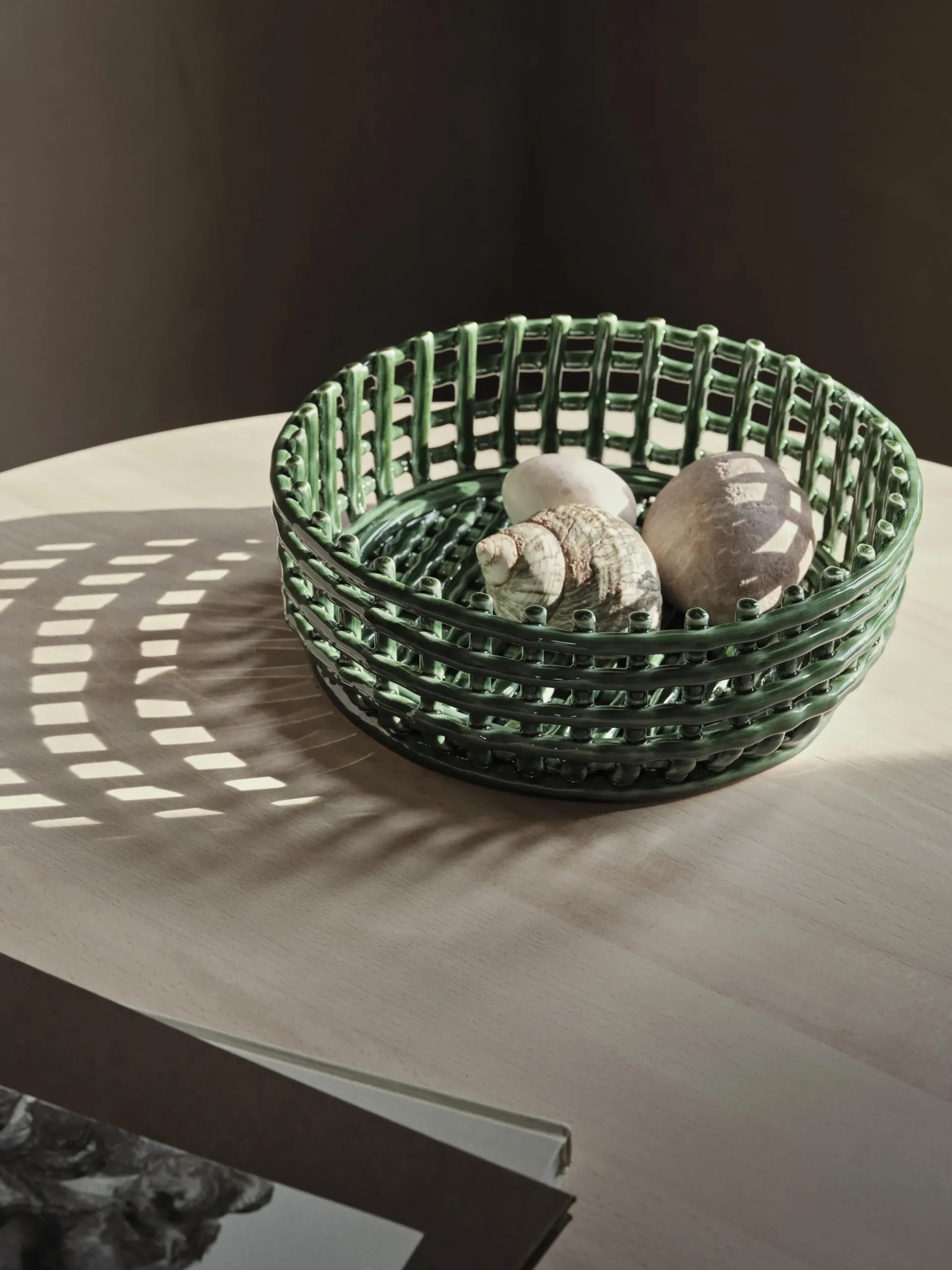Ciotola decorativa in ceramica fatta a mano Centrepiece