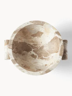 Ciotola decorativa in marmo Fossil, alt. 15 cm