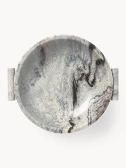 Ciotola decorativa in marmo Fossil, alt. 10 cm