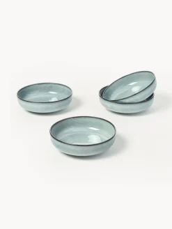 Ciotola in gres fatta a mano Nordic Sea, Ø 17 cm, 4 pz