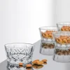 Ciotola in vetro con rilievo in cristallo Harvey 4 pz
