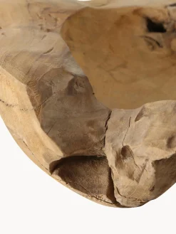 Ciotola decorativa grande in legno di teak Unikat