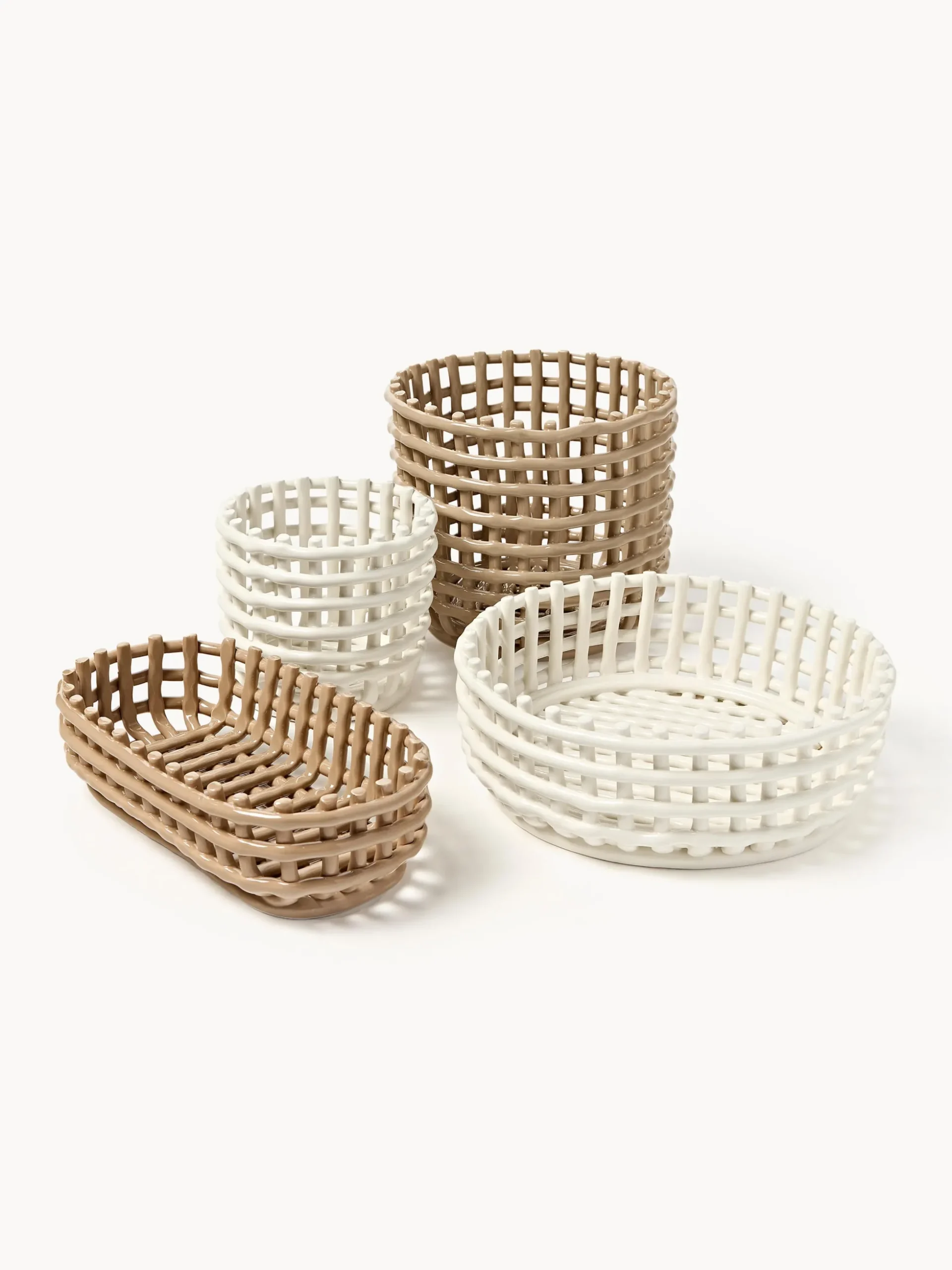 Ciotola decorativa in ceramica fatta a mano Centrepiece