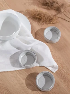 Ciotole per salse fatte a mano Nordic Sand 4 pz