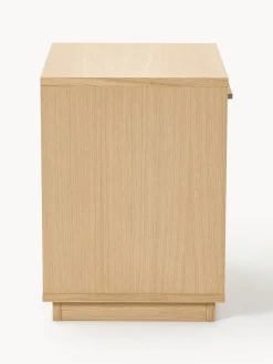 Comodino in legno con frontale imbottito Wisp