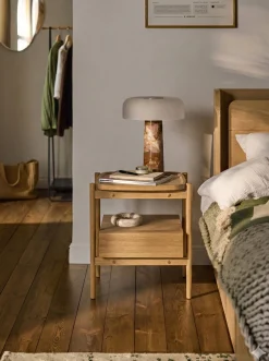 Comodino in legno di quercia Libby