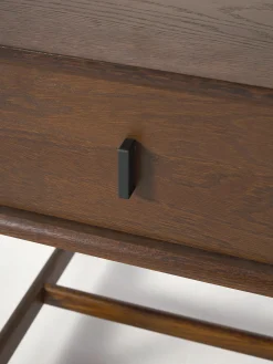 Comodino in legno di quercia con cassetto Diana
