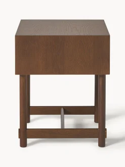 Comodino in legno di quercia con cassetto Diana